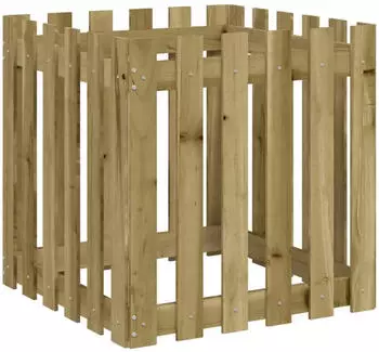 vidaXL Pflanzk&uuml;bel Latten-Design 60x60x60cm Kiefernholz Impr&auml;gniert (832461)