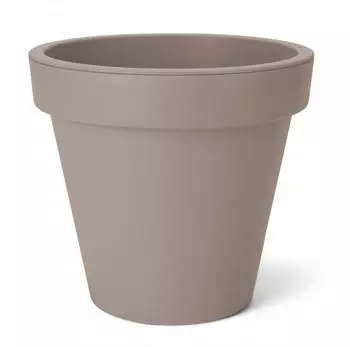 Spetebo Pflanzk&uuml;bel rund &Oslash;38cm, Kunststoff, beige (20095)