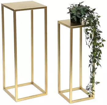 DanDiBo Blumenhocker 96506 Metall Gold Eckig 2er Set (1046740038)
