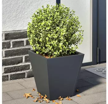 vidaXL Pflanzk&uuml;bel 2 Stk. Stahl Anthrazit 30x30x30cm Quadratisch