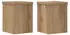 vidaXL Pflanzenständer 2er-Set Artisan-Eiche 15x15x20cm Holzwerkstoff (852896)
