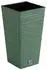 Prosperplast FURU Quadratischer Blumentopf mit Wasserreservoir 39,5x39,5x75,5cm, 37L, Grün (ZA5292)