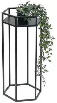 DanDiBo Blumenhocker 6eck Metall Schwarz 60cm (96453)
