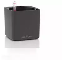 Lechuza &Uuml;bertopf CUBE 14, basaltgrau matt, 14 x 14 x 14 cm, aus Kunststoff,...