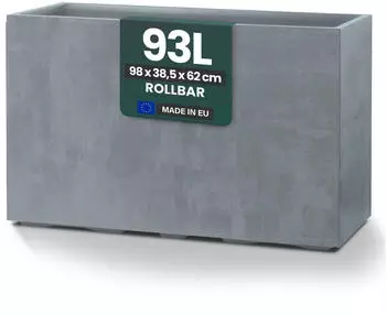 Kreher XXL Sichtschutz Pflanzkasten Millennium Fence Grau