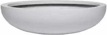 Vivanno Plana Pflanzschale Fiberglas 34x9 cm wei&szlig; matt