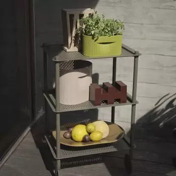 Muuto Ridge Blumentopf 13 cm moosgr&uuml;n