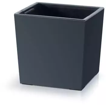 Prosperplast Urbi Square Low plastic flower pot anthracite