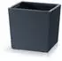 Prosperplast Urbi Square Low plastic flower pot anthracite