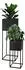 Spetebo Blumentopf-Ständer 2er-Set Metall schwarz 58/37cm (3652)