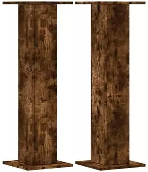 vidaXL Pflanzenst&auml;nder 2 Stk. R&auml;uchereiche 30x30x95cm Holzwerkstoff (3307877)