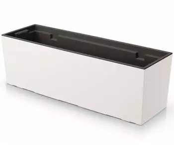 Botle Blumenkasten mit Pflanzeinsatz Kunststoff 77x24cm weiß, UV-beständig (PRO-DUC800-S449)