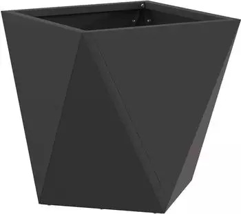 vidaXL Pflanzk&uuml;bel schwarz 30x30x30cm Stahl