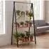 MCW Pflanzenregal MCW-Q32 Bambus 2 Ablagen 130x70x44cm natur-schwarz (100972)