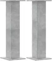 vidaXL Pflanzenst&auml;nder 2 Stk. Betongrau 30x30x95 cm Holzwerkstoff