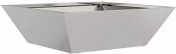 vidaXL Pflanzgef&auml;&szlig; Edelstahl silber 50x50x15cm