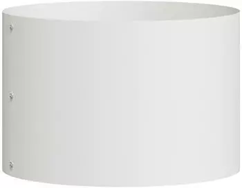 vidaXL Pflanzenring wei&szlig; 30x30x20cm kaltgewalzter Stahl