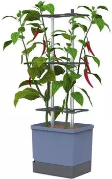 Gusta Garden Charly Chili XL Pflanztopf blau (34,7&times;138&times;28,1 cm)