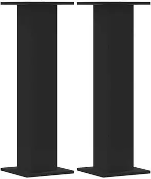 vidaXL Pflanzenst&auml;nder 2er-Set Schwarz 30x30x95cm Holzwerkstoff (3307874)