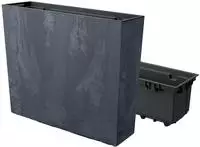 PROSPERPLAST Blumentopf URBI CASE TOWER EFFECT (Anthrazit, 580x180x498) grau
