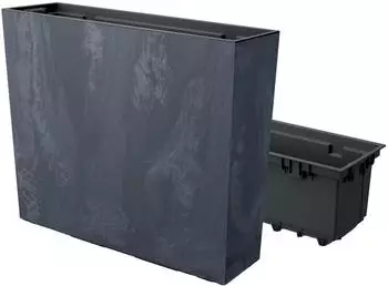 Prosperplast Urbi Case Balkonkasten Tower-Effekt anthrazit 58cm (DUC600TE-S433)
