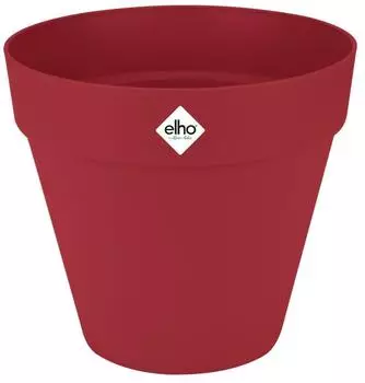 Elho Loft Urban Round 50 Blumentopf Au&szlig;en Recyclingkunststoff Rot (9244249070800)