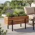 MCW Pflanzkasten P88 Akazie Holz, In-/Outdoor, braun, 62x35x26cm (MCW-P88)