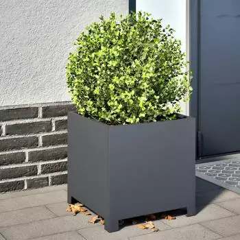 vidaXL Pflanzkasten Stahl anthrazit 40x40x40cm (851203)