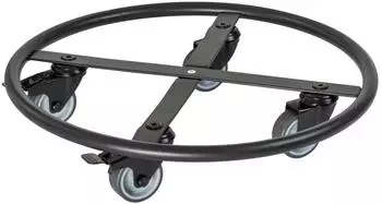 Wagner Pflanzenroller Skelett Round Ø38cm, schwarz matt, 150kg (GH 7012)