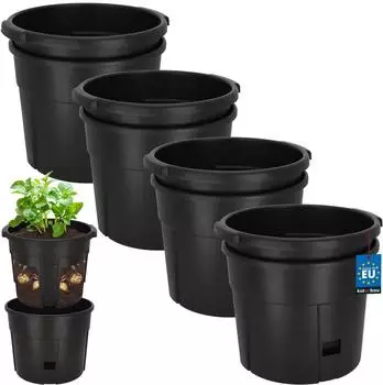 OEM Kartoffel-Pflanztopf schwarz ⌀29,5cm 4er-Set (kotarbau_5904994125976)