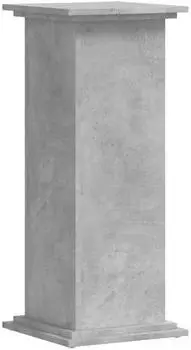 vidaXL Pflanzenst&auml;nder betongrau 33x33x80cm Holzwerkstoff (852972)