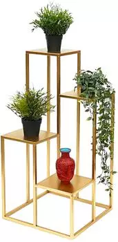 DanDiBo Blumentreppe Metall Gold 82cm (96505)