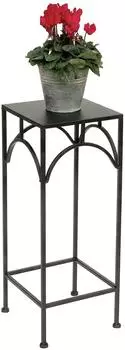 DanDiBo Blumenhocker Metall Schwarz Eckig 60cm (96132 M)