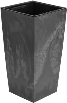 Botle Blumenkübel Quadrat Beton-Optik Kunststoff 49L H610mm Grau Marengo