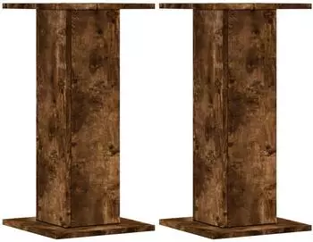 vidaXL Pflanzenst&auml;nder 2er-Set Holzwerkstoff r&auml;uchereiche 30x30x60cm (3307859)