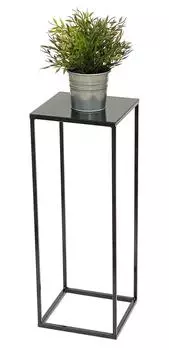 DanDiBo Blumenhocker Metall Schwarz Eckig 62,5cm (434)