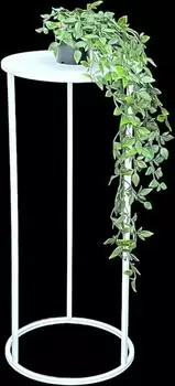 DanDiBo Blumenhocker Metall Wei&szlig; Rund 70cm (96483 L)