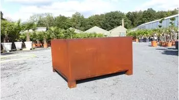 gruenwaren jakubik Pflanzk&uuml;bel Cortenstahl 120x120x60cm (Cortenstahl120x120x60)