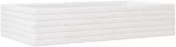 vidaXL Blumentopf 110x60x23 cm Massivholz Kiefer, wei&szlig; (847239)