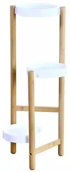 Kesper Blumenst&auml;nder Bambus FSC natur/wei&szlig; 28x70x34cm (17275)