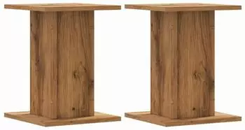 vidaXL Pflanzenst&auml;nder 2er-Set Artisan-Eiche 30x30x40cm Holzwerkstoff (3307854)