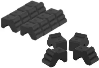 BigDean Blumentopf-F&uuml;&szlig;e 12er-Set Kunststoff anthrazit (749311)