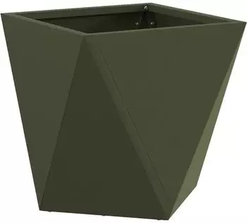 vidaXL Pflanzk&uuml;bel Olive Gr&uuml;n 30x30x30cm Stahl (883814)