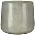 MICA Decorations Benson Blumentopf Metall hellgrau H24xØ26cm (1076999)