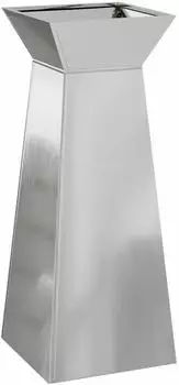 vidaXL S&auml;ulen-Pflanzer Silber 40x40x100cm