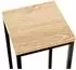 HAKU Blumenständer Eiche/Schwarz MDF/Metall 54cm (52567)