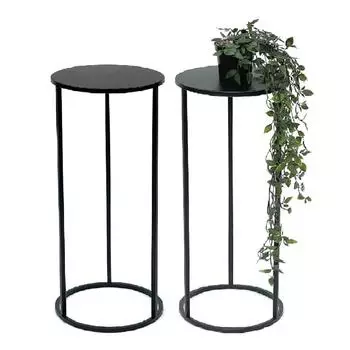 DanDiBo Blumenhocker Metall, rund, schwarz, 60cm (96316)
