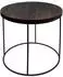 Spetebo Blumenhocker rund 2er-Set mit dunkler Tischplatte, Holz (2585)