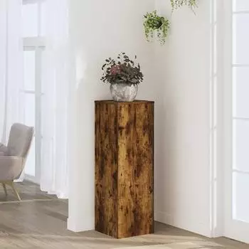 vidaXL Pflanzenst&auml;nder R&auml;uchereiche 33x33x100cm Holzwerkstoff (852955)