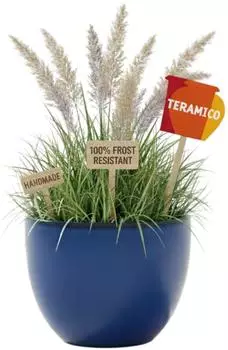 Teramico Eggpot Keramik Pflanztopf Royal Blau Ø38cm frostfest (65_eggpot_38_royalblue)